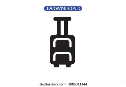luggage icon or logo isolated sign symbol vector illustration - high quality black style vector icons.
