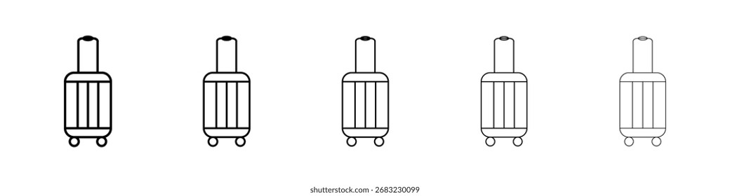 Luggage icon for mobile concept and web design.