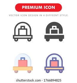 paquete de iconos de equipaje aislado en fondo blanco. para el diseño de su sitio web, logotipo, aplicación, interfaz de usuario. Ilustración gráfica vectorial y trazo editable. EPS 10.