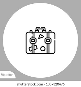 Luggage icon sign vector,Symbol, logo illustration for web and mobile