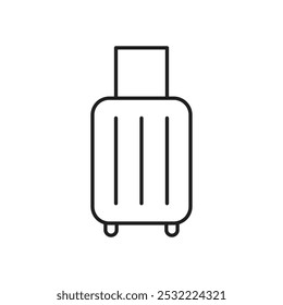 Luggage icon. simple thin line icon.