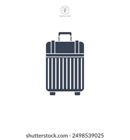 Luggage icon symbol vector illustration isolated on white background