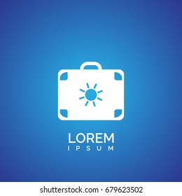 luggage icon. travel sign