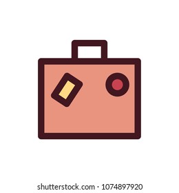luggage icon vector