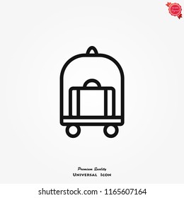 Luggage icon vector
