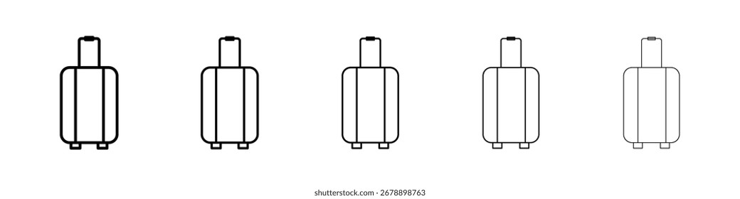 Icono de equipaje colección de Vector. EPS 10