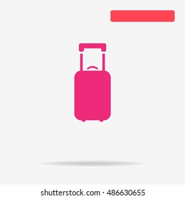 Luggage icon. Vector concept illustration for design.