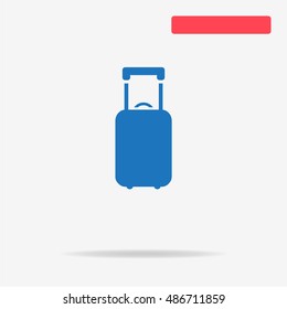 Luggage icon. Vector concept illustration for design.