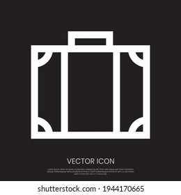 Gepäcksymbol, Vektordesign. Symbol für Ihr Website-Design, Logo, App, UI. Eps10 Vektorgrafik.
