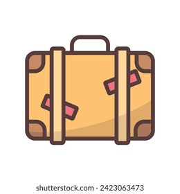 Luggage icon vector design template
