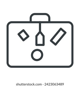Luggage icon vector design template
