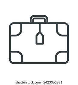 Luggage icon vector design template
