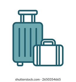 luggage icon vector design template simple and clean