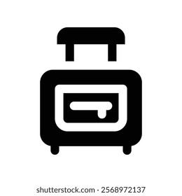 luggage icon. vector glyph icon for your website, mobile, presentation, and logo design.