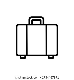 Luggage icon, vector illustration. Flat design style. vector luggage icon illustration isolated on white background, luggage icon Eps10. luggage icons graphic design vector symbols.