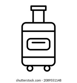Luggage icon vector image. Can also be used for web apps, mobile apps and print media.