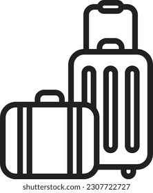 Luggage icon vector image. Suitable for mobile application web application and print media.