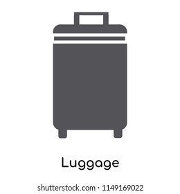 Luggage icon vector isolated on white background for your web and mobile app design, Luggage logo concept