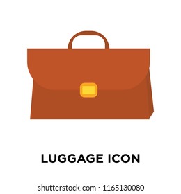 Luggage icon vector isolated on white background, Luggage transparent sign , insurance symbols