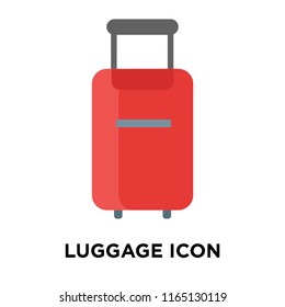 Luggage icon vector isolated on white background, Luggage transparent sign , insurance symbols