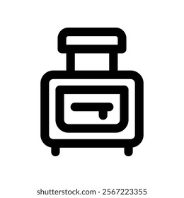 luggage icon. vector line icon for your website, mobile, presentation, and logo design.