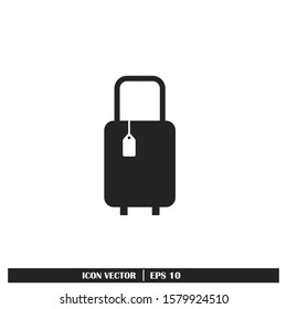 Luggage Icon Vector Logo Template Design Element 