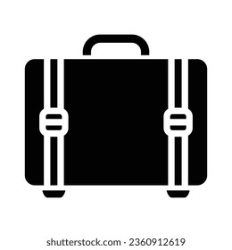 Luggage icon vector on trendy design