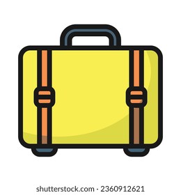 Luggage icon vector on trendy design