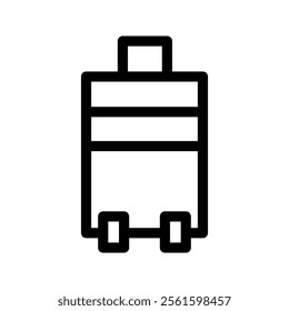 Luggage Icon Vector Symbol Design Illustration