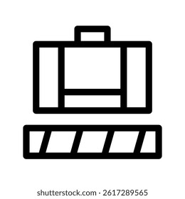 Luggage Icon Vector Symbol Design Illustration