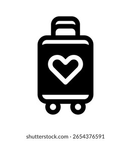 Luggage Icon Vector Symbol Design Illustration