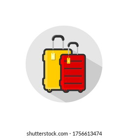 luggage icon vector symbol illustration