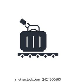 luggage icon. vector.Editable stroke.linear style sign for use web design,logo.Symbol illustration.