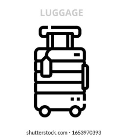 LUGGAGE : Icon for webpage, application, card, printing, social media posts etc.