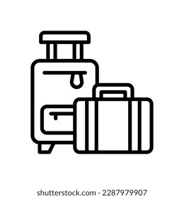 luggage icon for your website, mobile, presentation, and logo design.