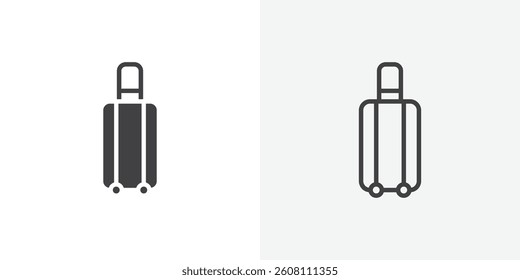 Luggage icons design. vector icons for ui designs