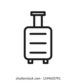 Luggage icons. Simple flat design. Isolate on white background.