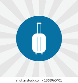 Icono vectorial aislado del equipaje. elemento de diseño de maleta