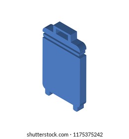 Luggage isometric left top view 3D icon