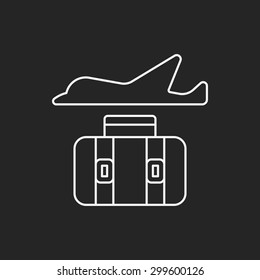 luggage line icon 