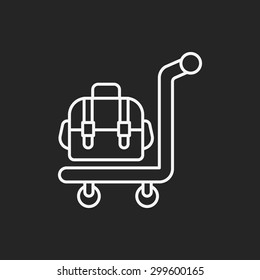 luggage line icon 