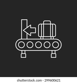 luggage line icon 