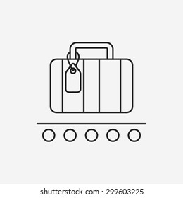 luggage line icon 