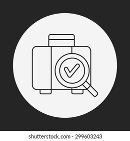 luggage line icon 