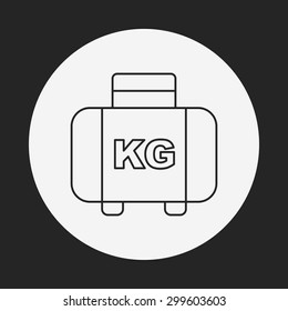luggage line icon 