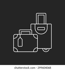 luggage line icon 