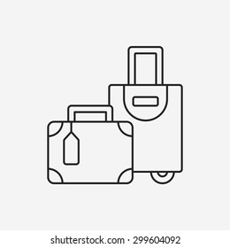 luggage line icon 