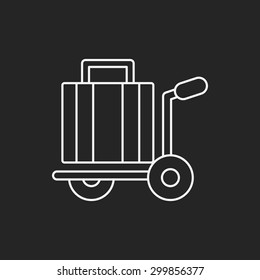 luggage line icon 