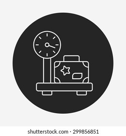 luggage line icon 