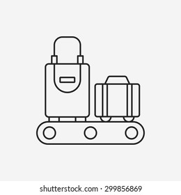 luggage line icon 